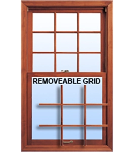  Window Genie removeable grid window.