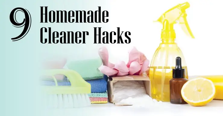 9 Homemade cleaner hacks banner image