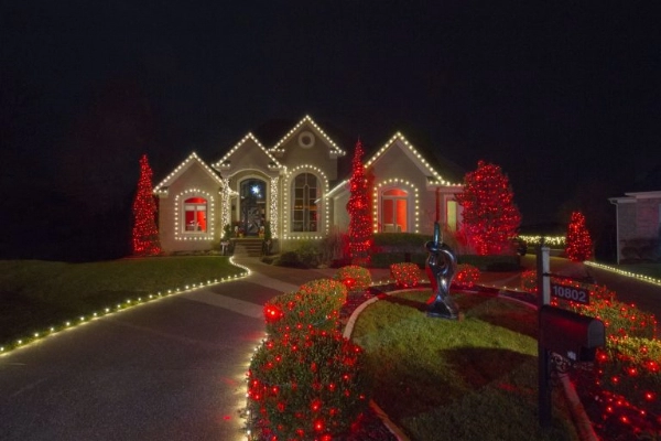 A beautiful lighted home.