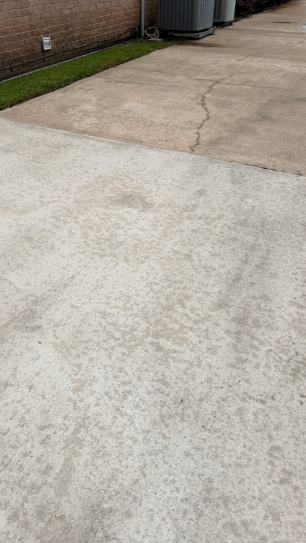 After flat surface wash