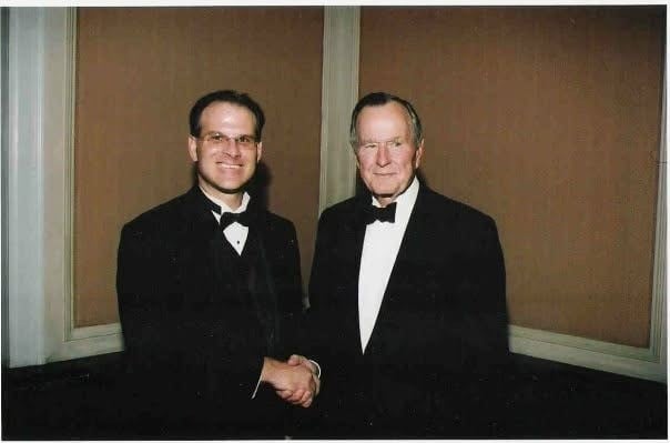 Andy and President Bush early 2000