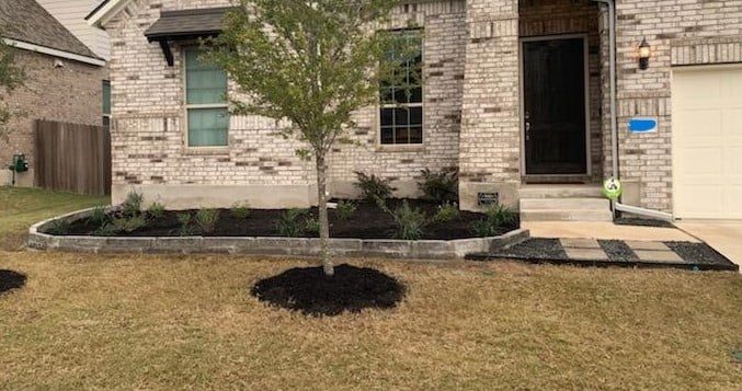 Stone Bed Borders in Cedar Park