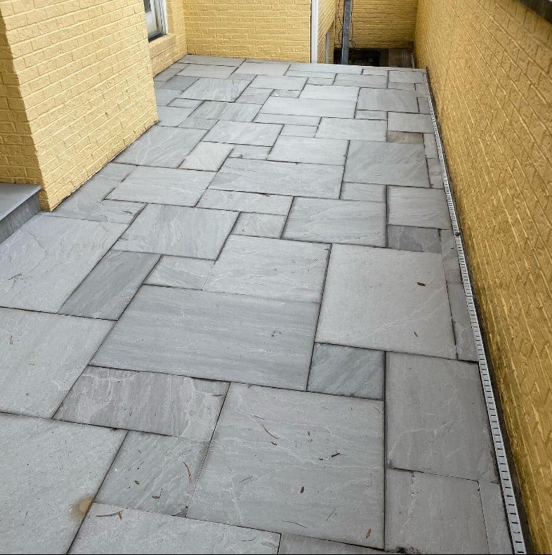 Blue ice by The Grounds Guys of Carmel, IN