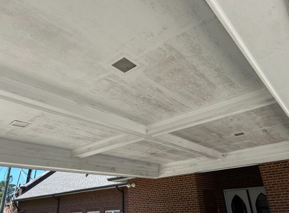 Ceiling of entrance  - Before