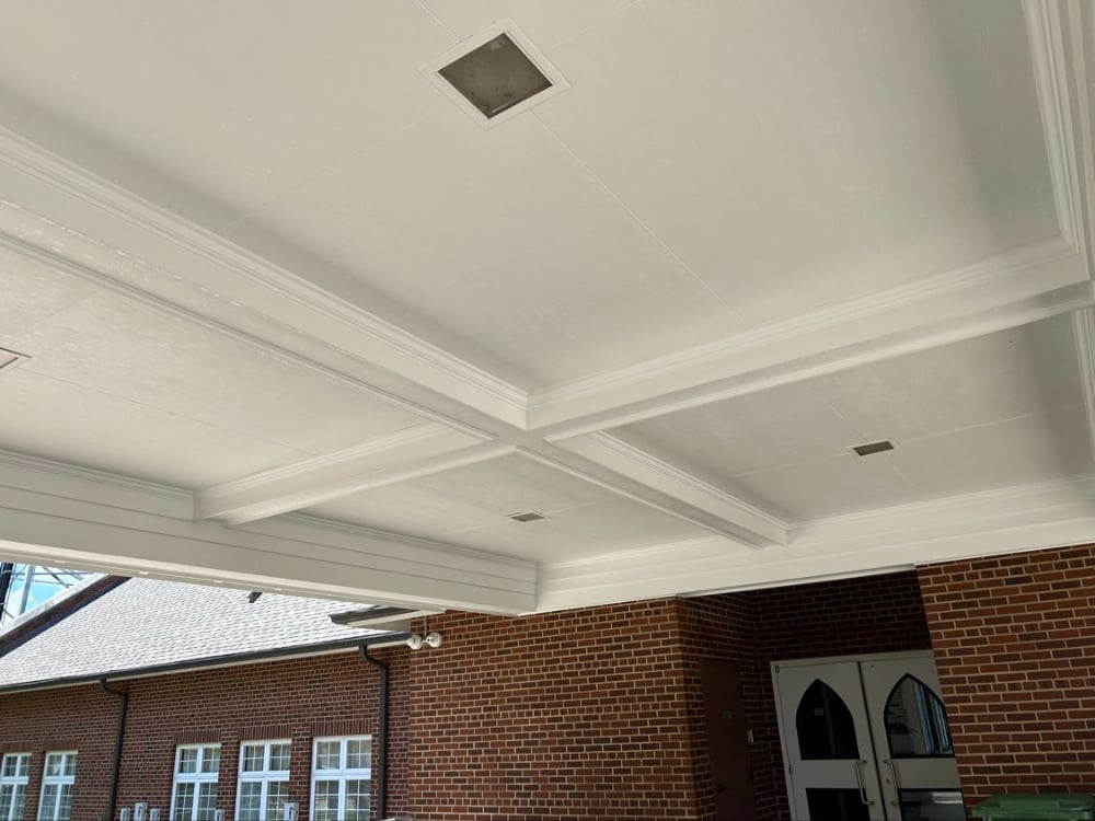Ceiling of entrance  - after