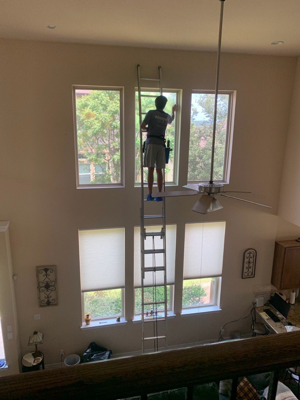 Traditional window cleaning