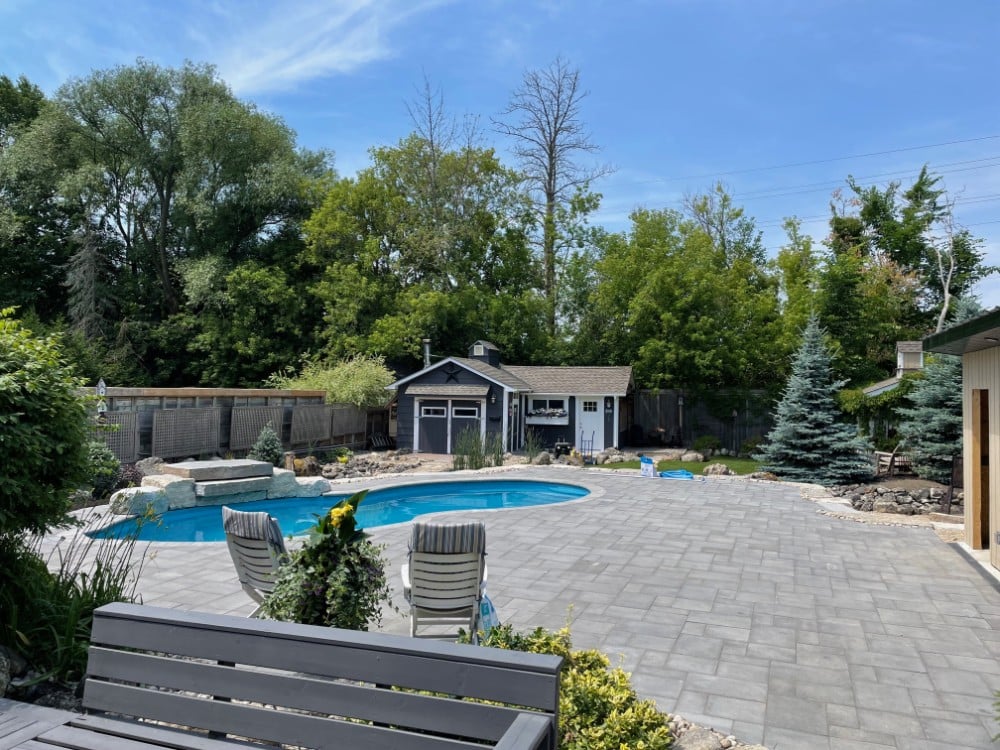 Complete Pool and Hardscape Install