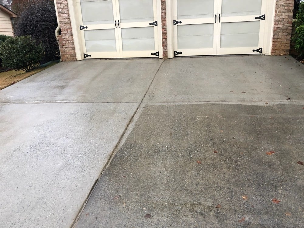 Concrete Cleaning Before & After