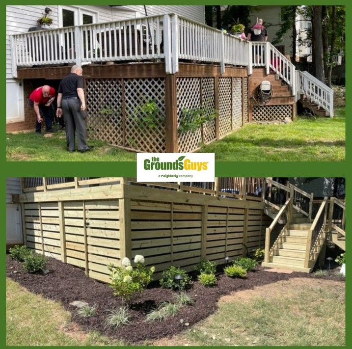 Deck before and after