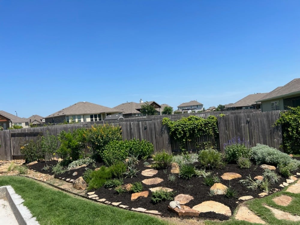 Flower Bed Clean Up in Cedar Park