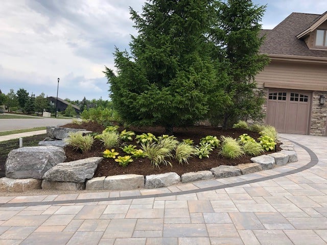 Flower bed and landscape design