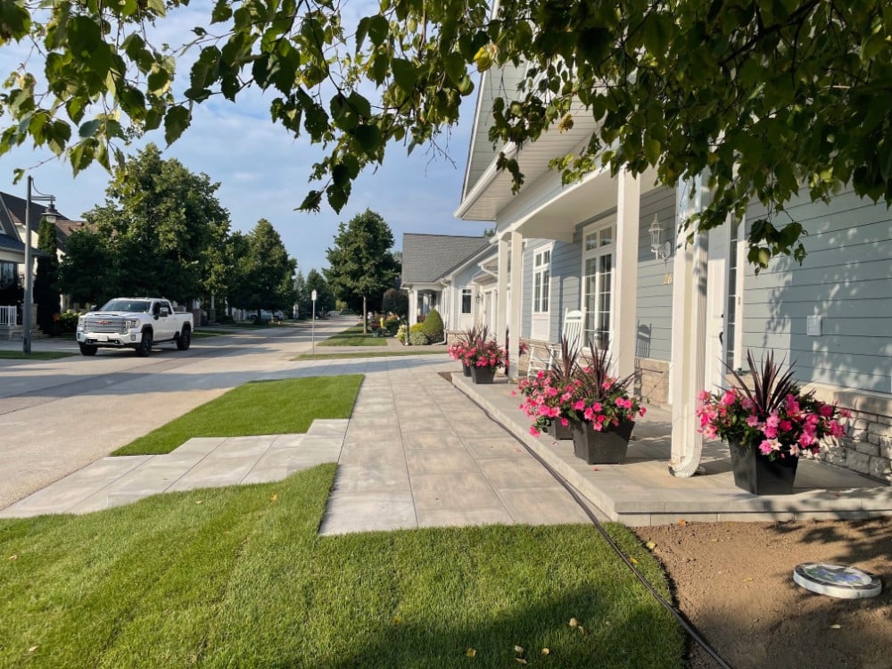 Full Front Hardscape Install