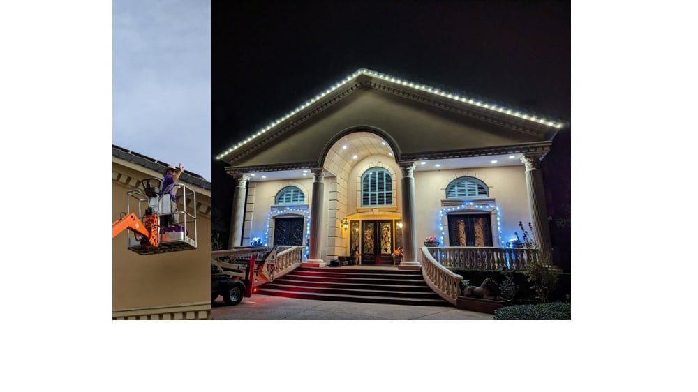 Let Window Genie take care of hanging the Holiday Lights this season!