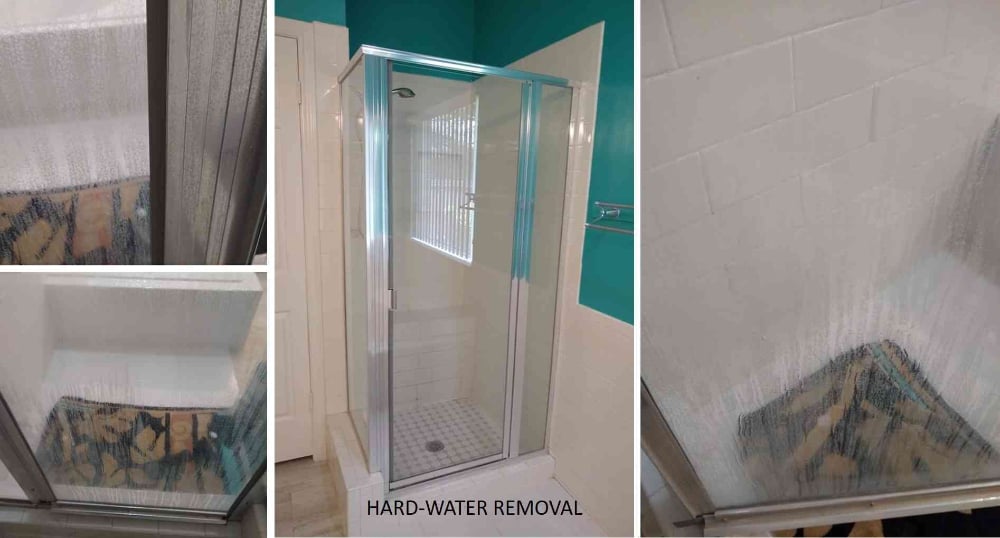 Hard water build up removal