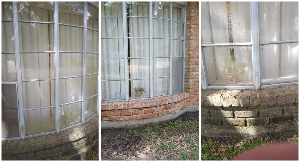 House Wash and Window Cleaning Before and After
