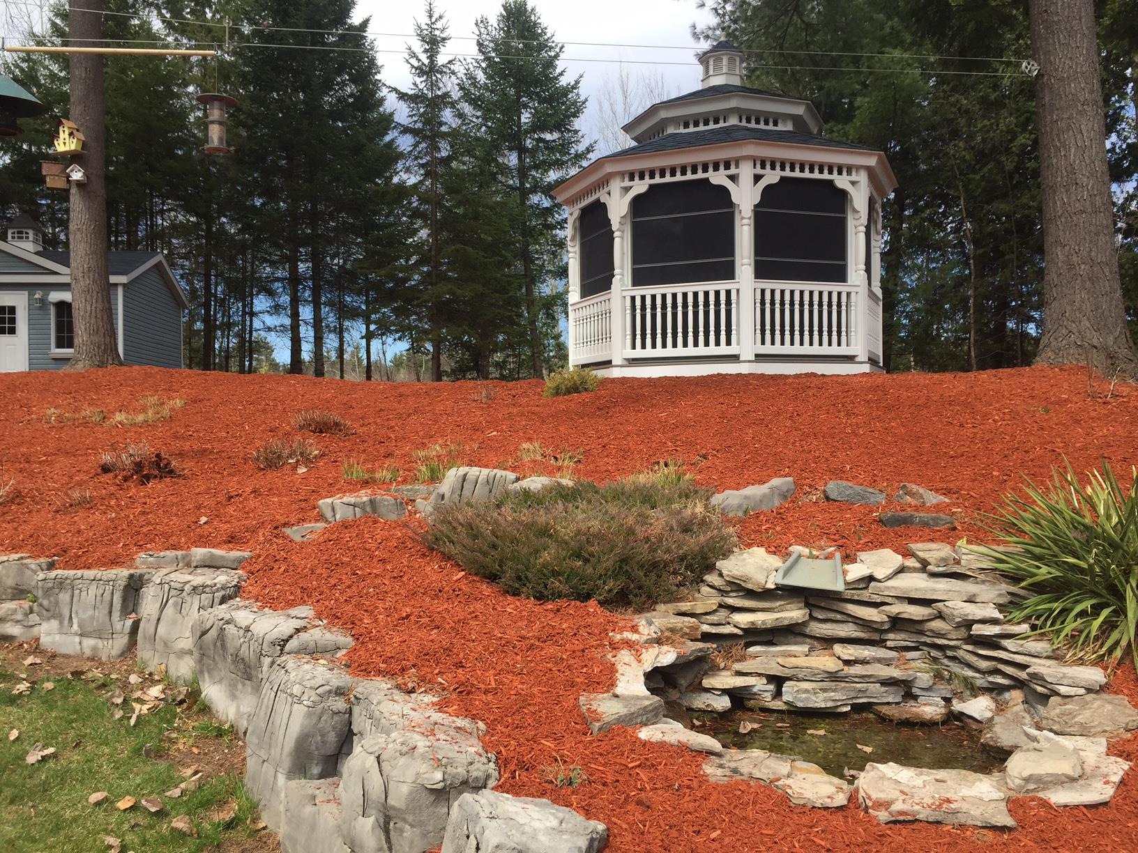 Landscape Design around a gazebo 