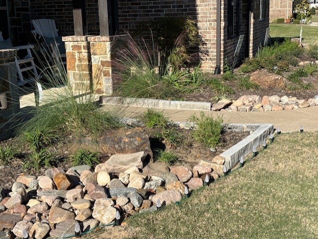 Landscape perennials after house A