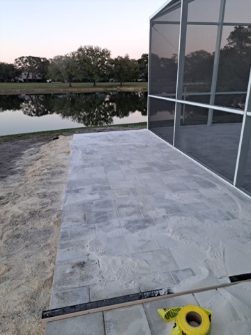 Paver install in Tarpon Springs