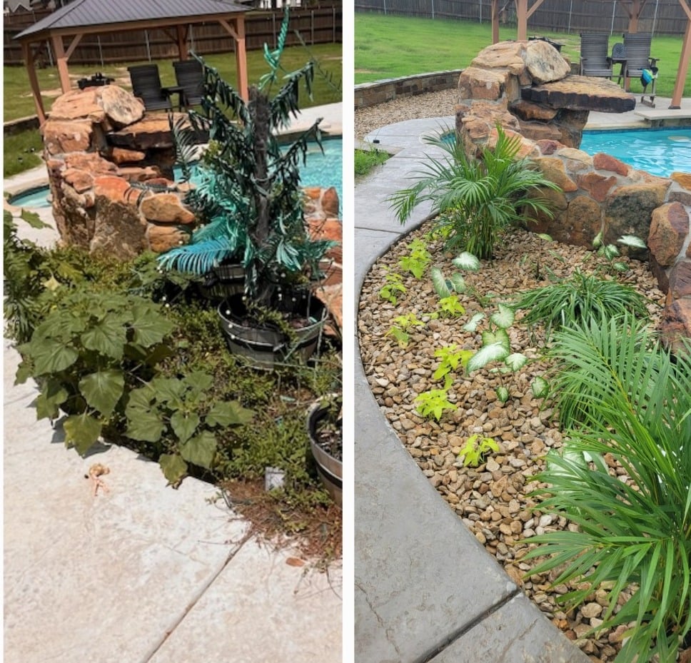 Pool Landscaping Weatherford