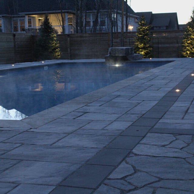 Pool, Lights and Hardscape Install