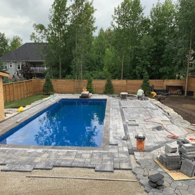 Pool and Hardscape Install