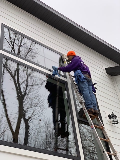 Post construction window cleaning