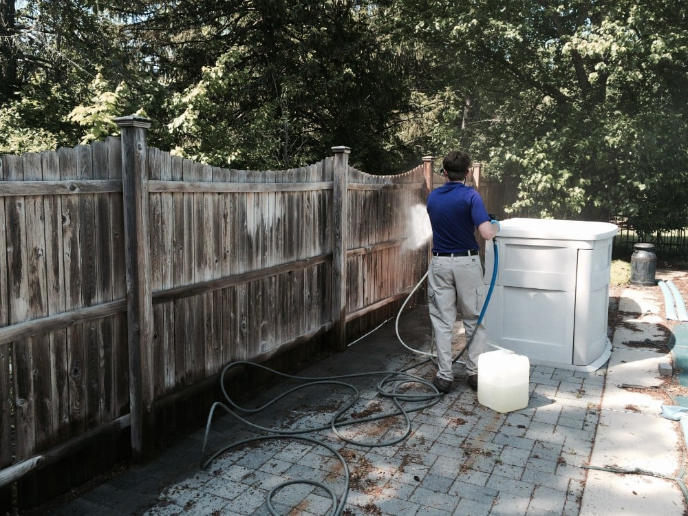 Pressure washing - Before
