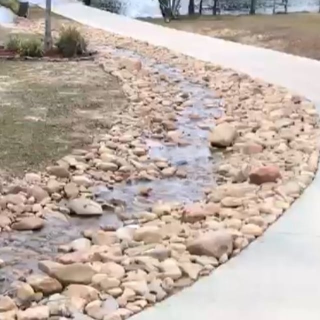 Drainage Rock Bed