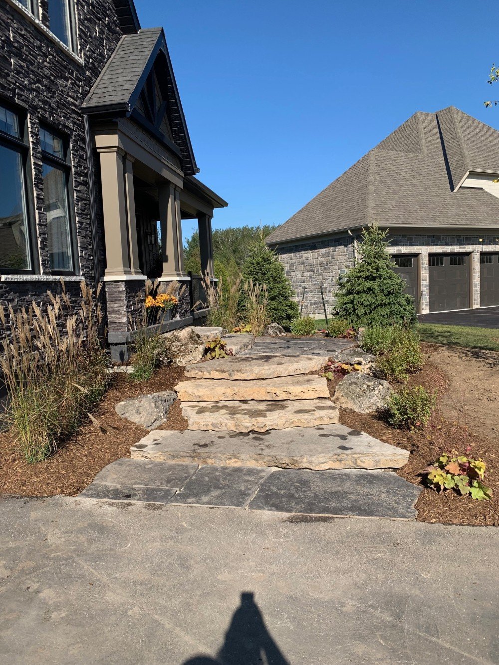Rustic Jumbo Flag Entrance