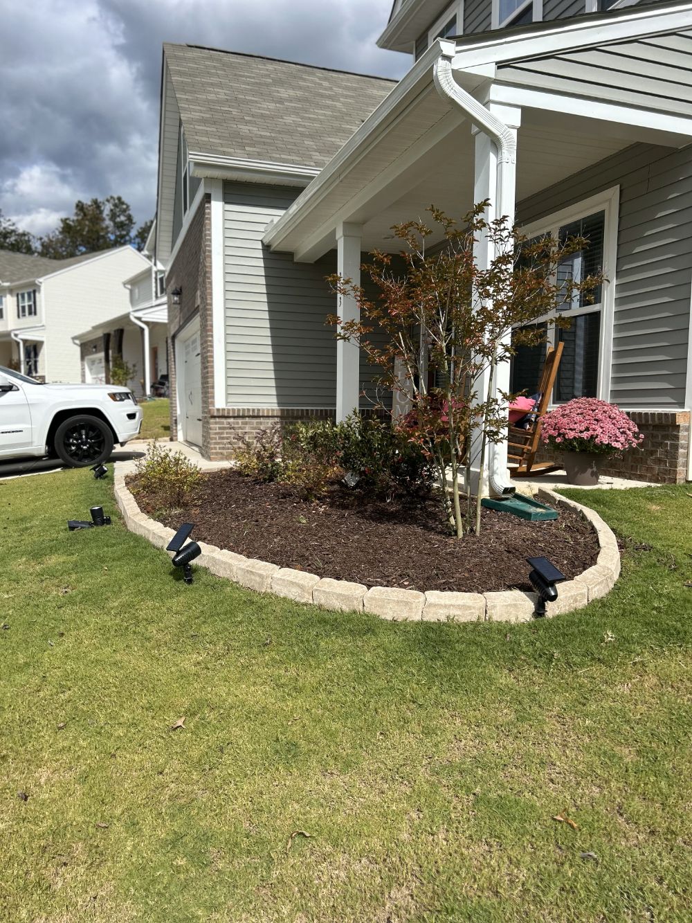 Stone Edging along a bed