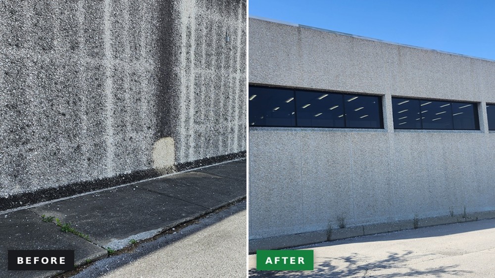 Stone Wall Before and After