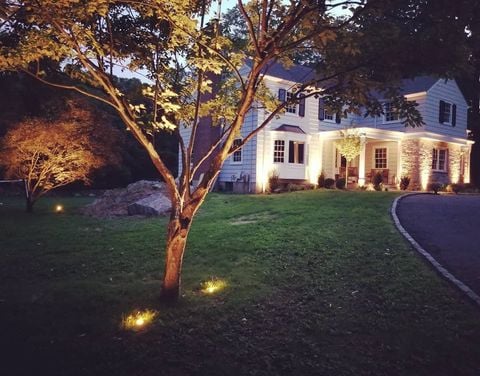 The Grounds Guys of Armonk and Greenwich outdoor lighting