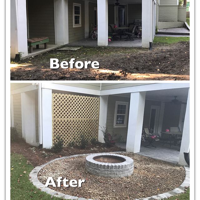 The Grounds Guys of Columbia firepit