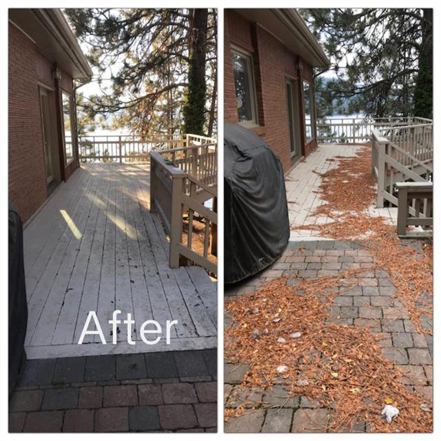 The Grounds Guys of Spokane fall cleanup