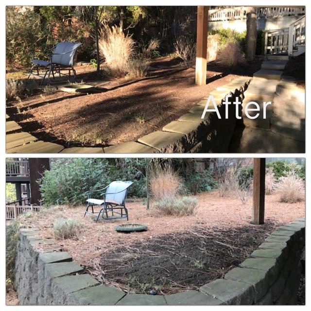 The Grounds Guys of Spokane fall cleanup