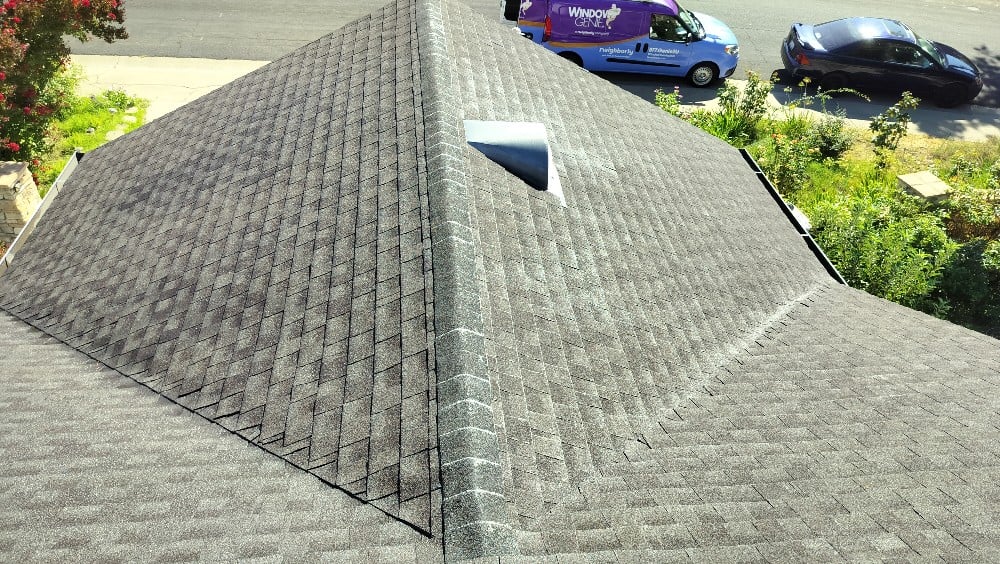 The results of a Roof Cleaning.