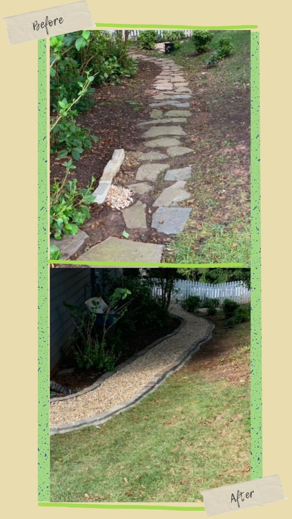 Walkway makeover
