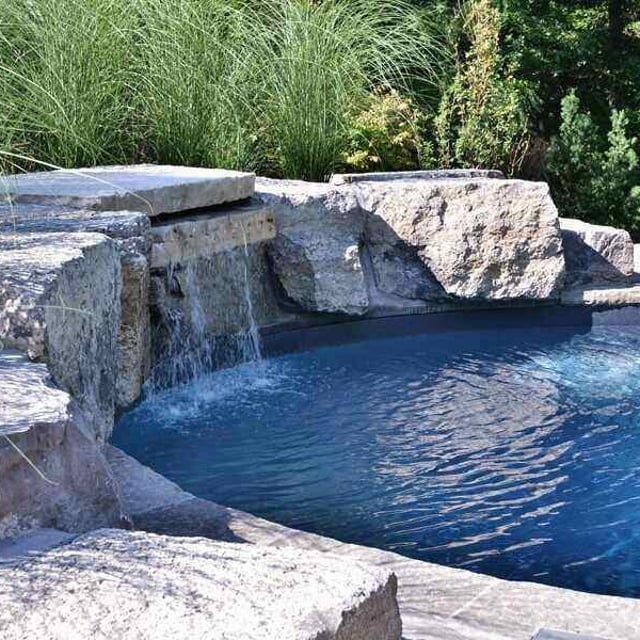 Waterfall into Pool