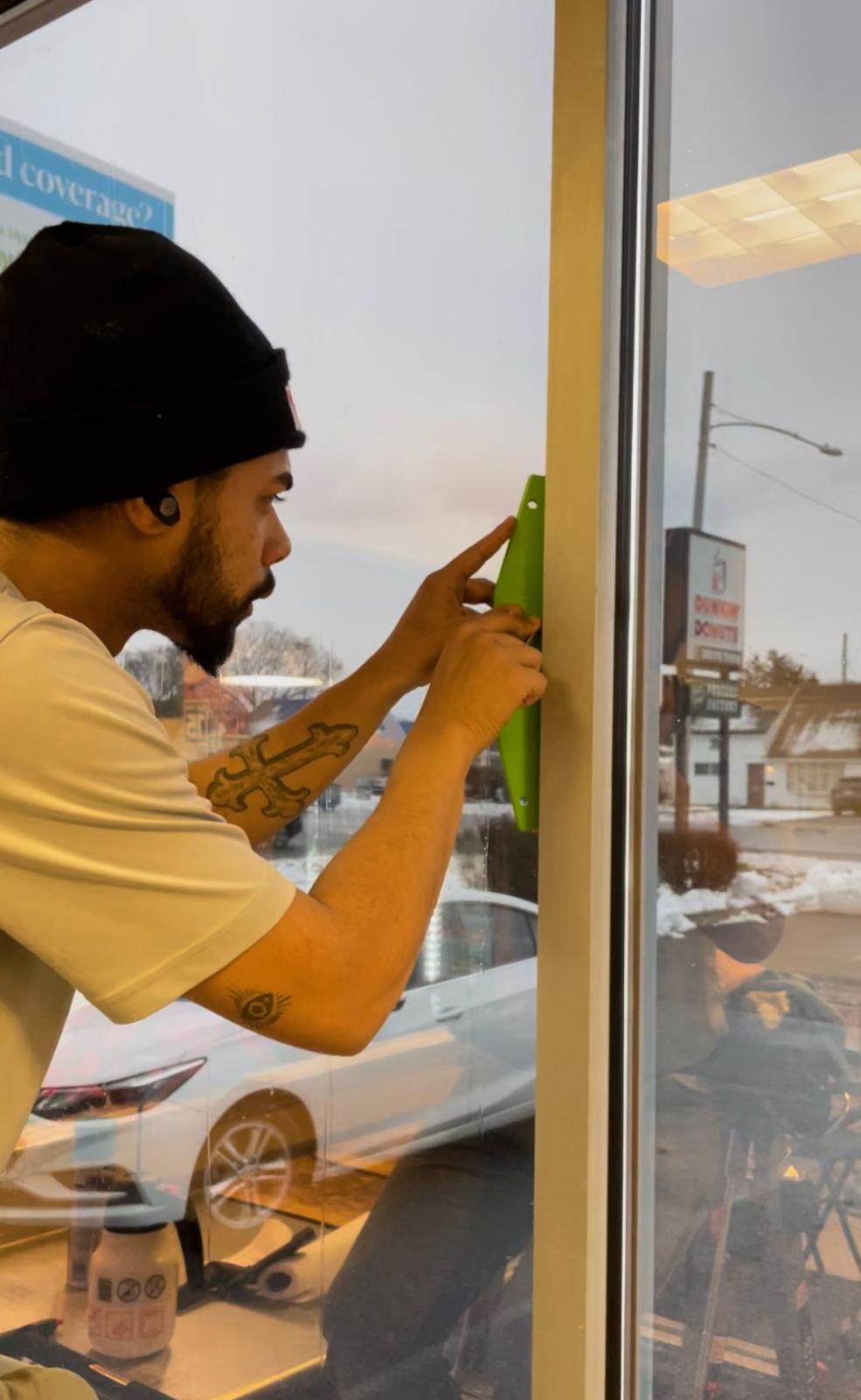 Window Film Installation in Action