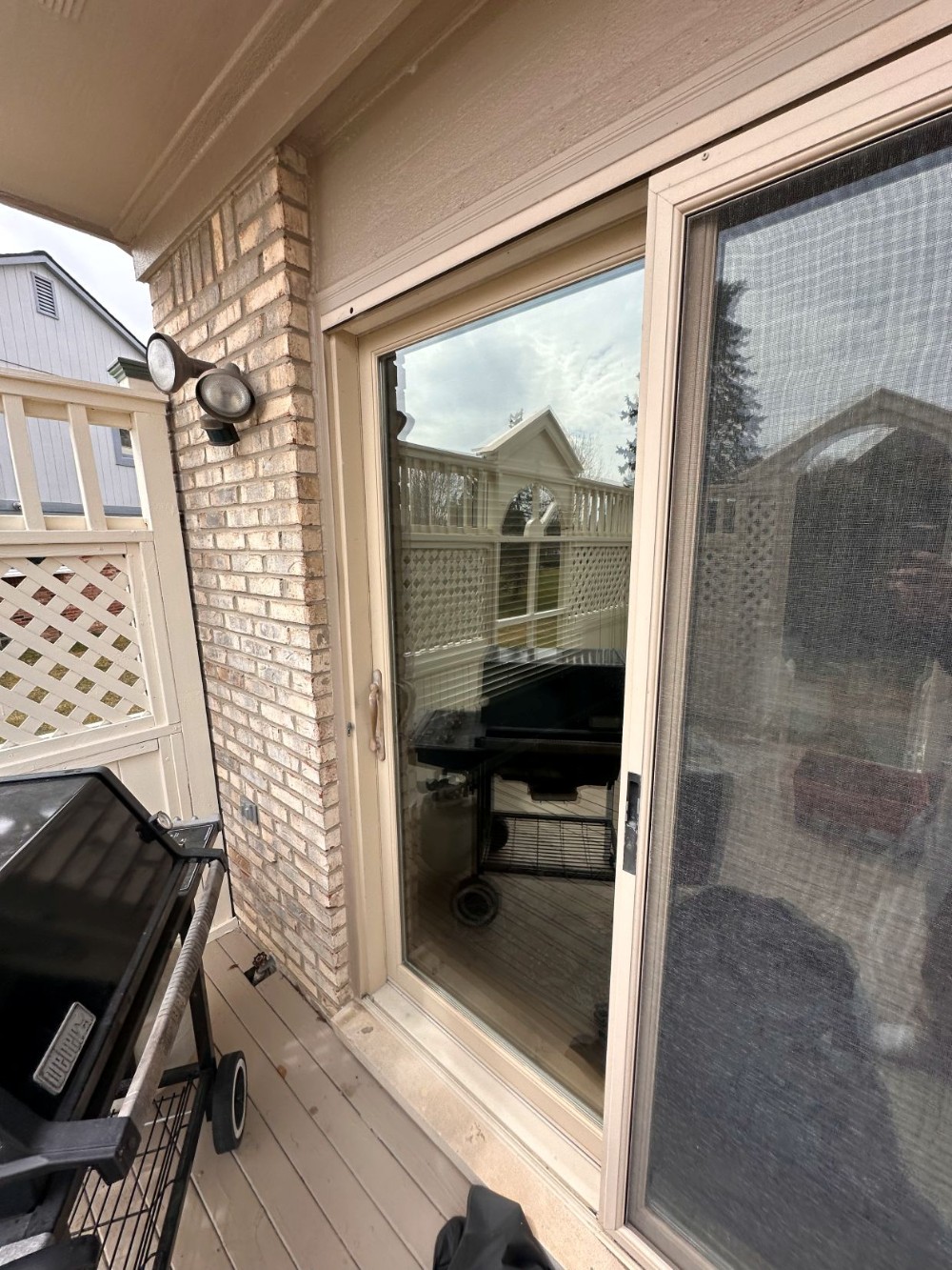 Window tint sliding glass door