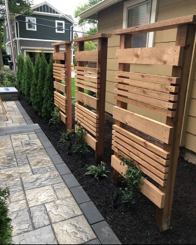 cedar screen panel by The Grounds Guys of Carmel, IN
