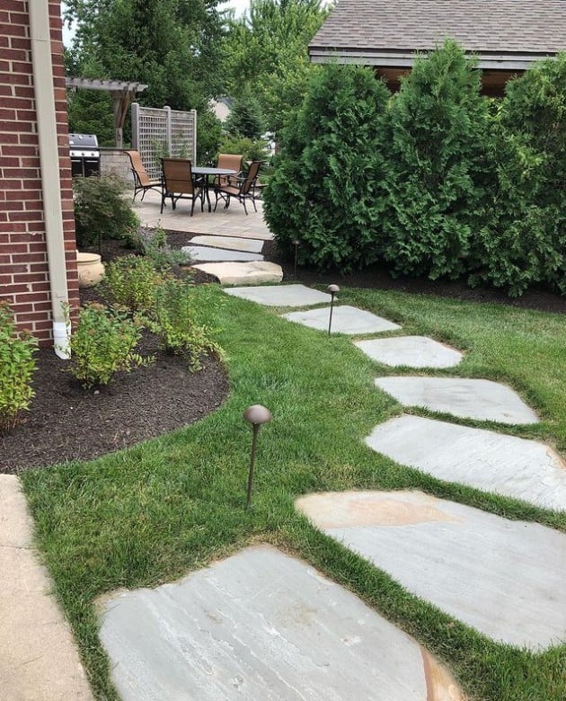 natural stone walkway