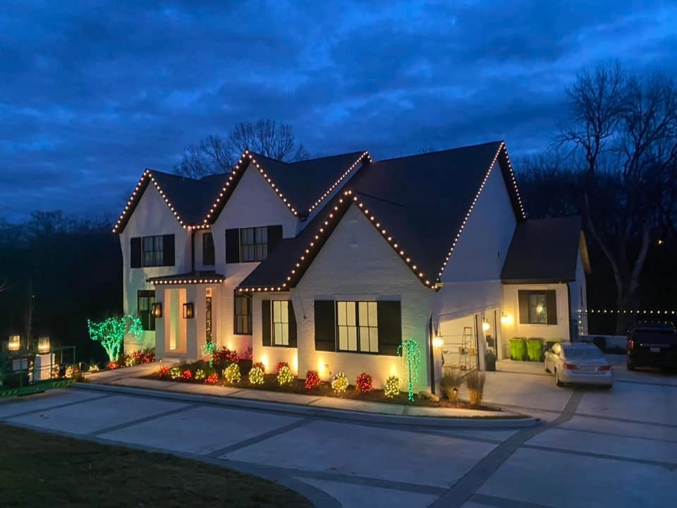 Picture of outdoor lighting. 