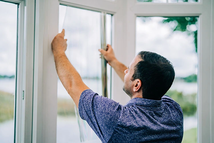 Window Genie professional installing window film
