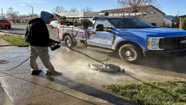 Driveway Pressure Washing in South Charlotte.