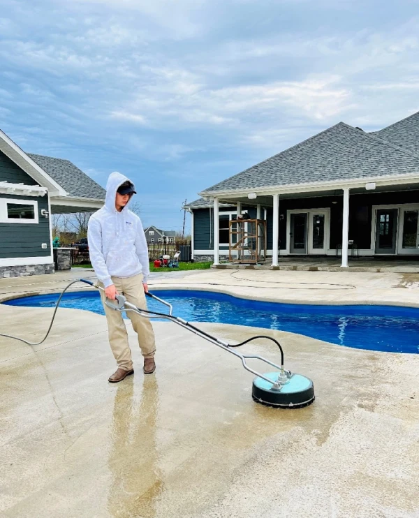 Professional pressure washing.