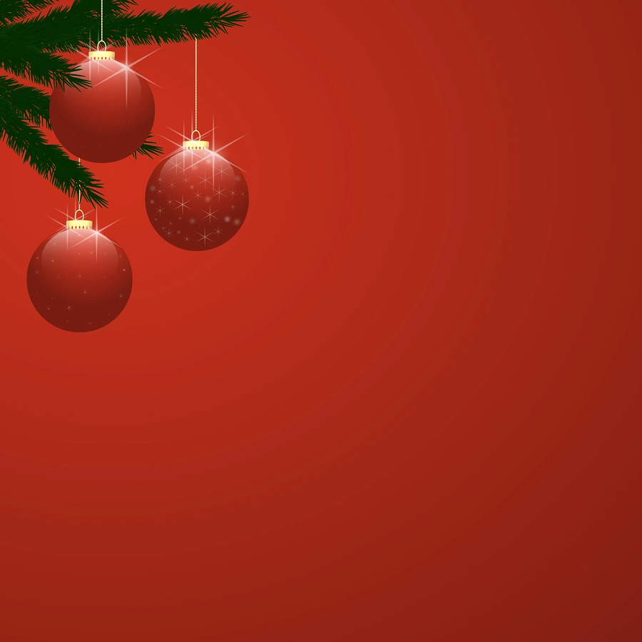 Christmas ornaments background.