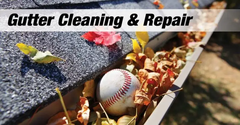 Gutter cleaning and repair.