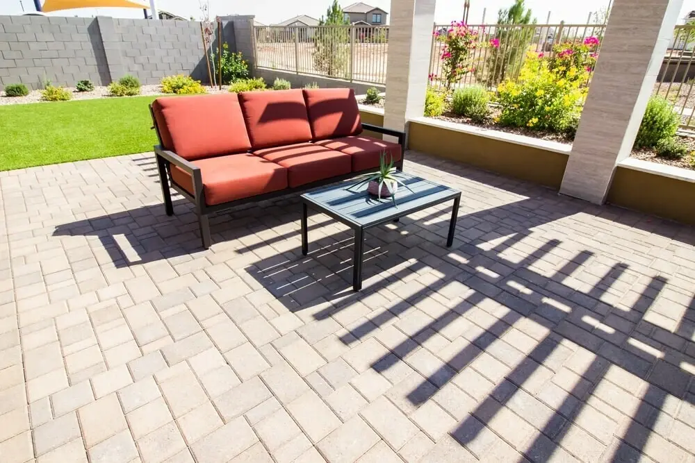 Clean patio area.