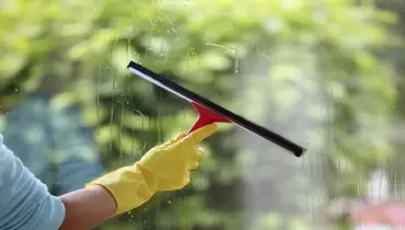 Window cleaning.